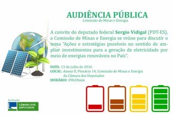 Comissão discute energia renovável com especialistas