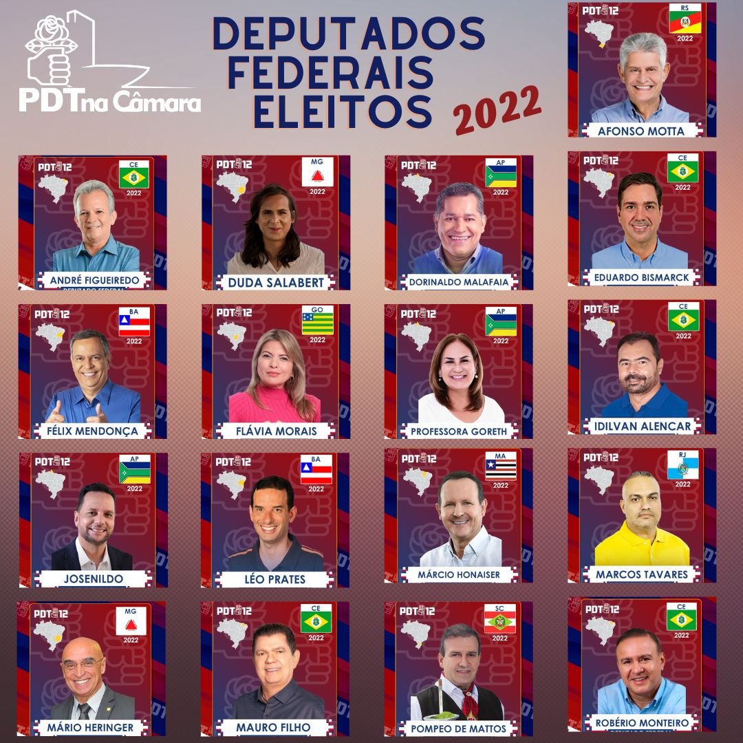 PDT elege 17 deputados federais