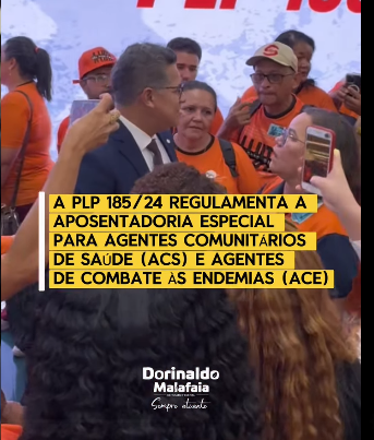 Dorinaldo pede urgência na votação de proposta de aposentadoria especial