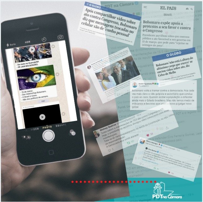 Bancada do PDT na Câmara repudia ataque de Bolsonaro à democracia ao incitar população contra Congresso e STF