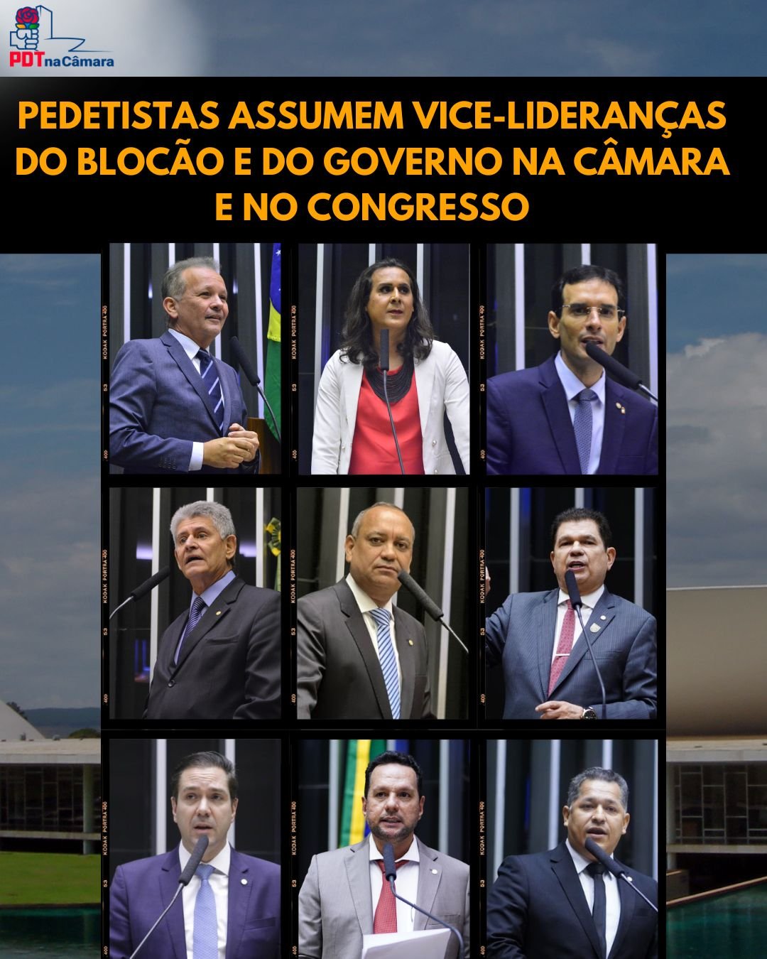 Pedetistas assumem vice-lideranças do Blocão e do Governo, na Câmara e no Congresso Nacional