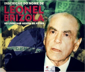 Nome de Leonel Brizola no Livro dos Heróis da Pátria