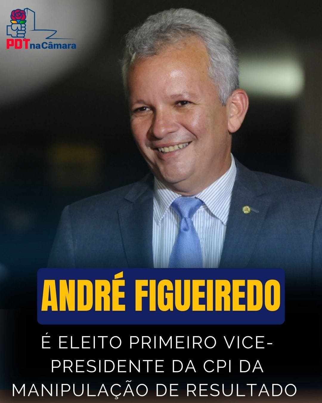 André Figueiredo é primeiro vice-presidente da CPI da manipulação de resultado em partida de futebol