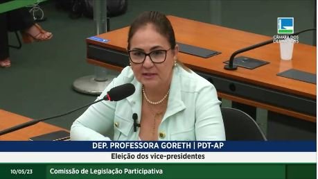 Professora Goreth é eleita primeira vice-presidenta da Comissão de Legislação Participativa