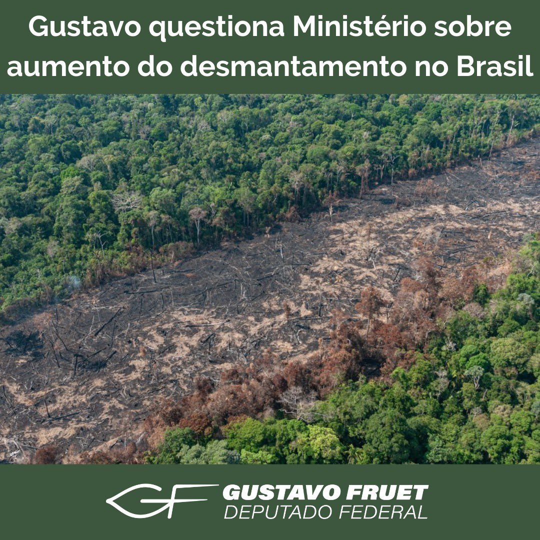 Fruet questiona Ministério sobre desmatamento de floresta no Brasil