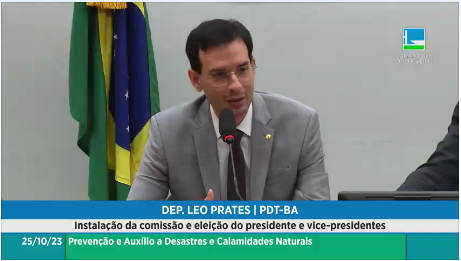 Leo Prates é eleito presidente de comissão especial de prevenção a desastres climáticos