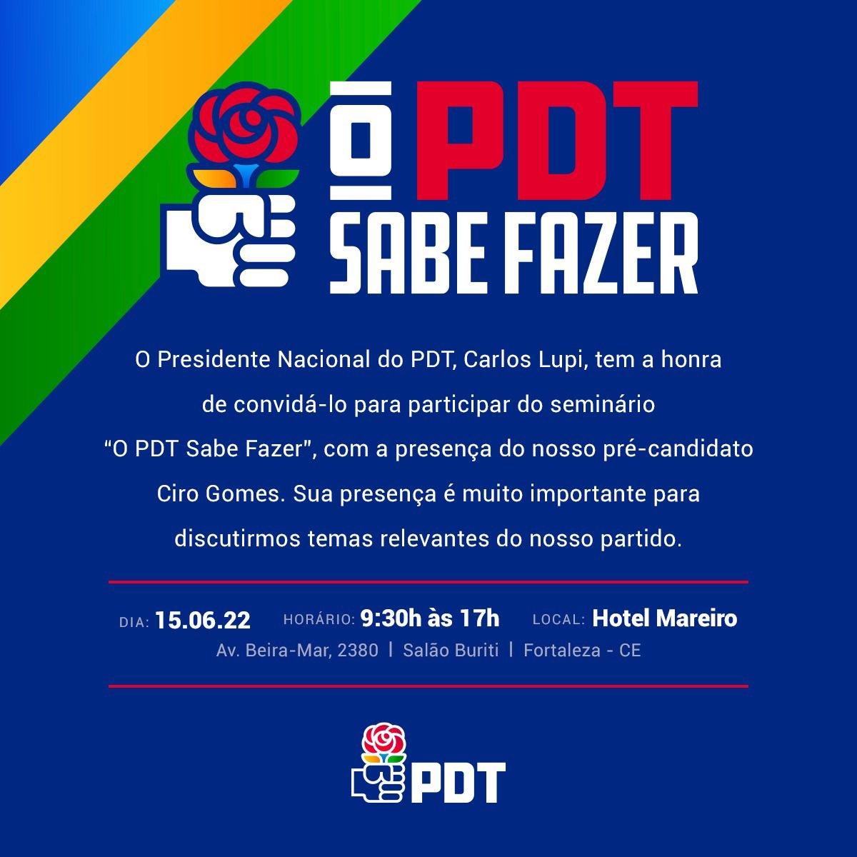 PDT realiza encontro com lideranças de todo Nordeste para debater futuro da região e do Brasil