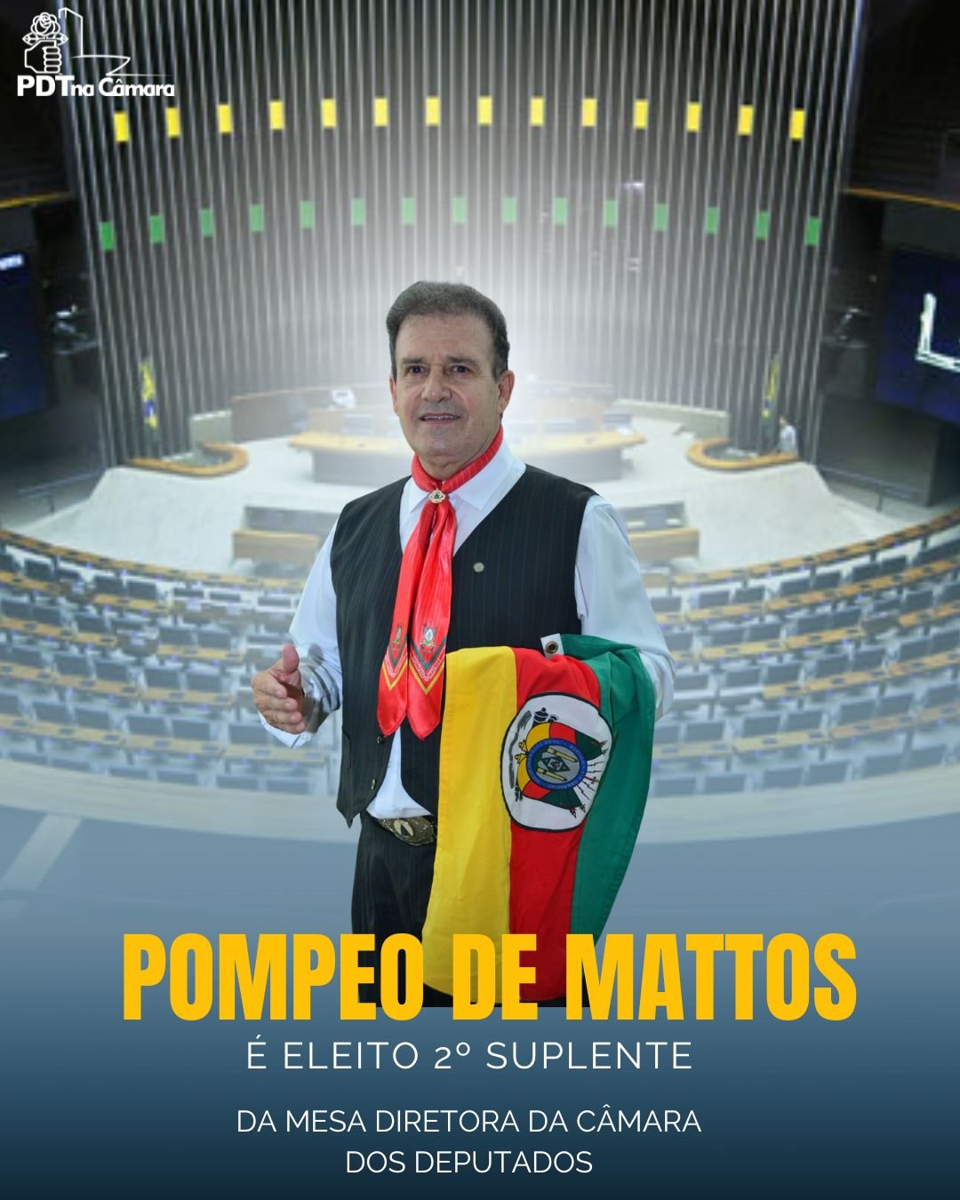 Pompeo assume a segunda-suplência da Mesa da Câmara na 57ª Legislatura