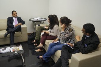 Novo líder do PDT fala com jornalistas sobre perspectivas para 2016